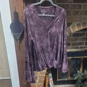American Eagle Outfitters Deep Purple Blouse